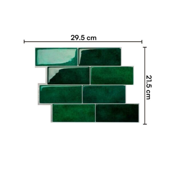 Azulejos adhesivos para cocina baño diseño ladrillo 10uds - Imagen 12