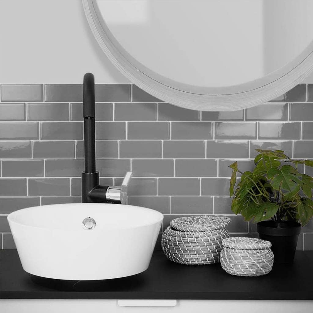 Azulejos adhesivos para cocina baño diseño ladrillo 10uds - Imagen 9