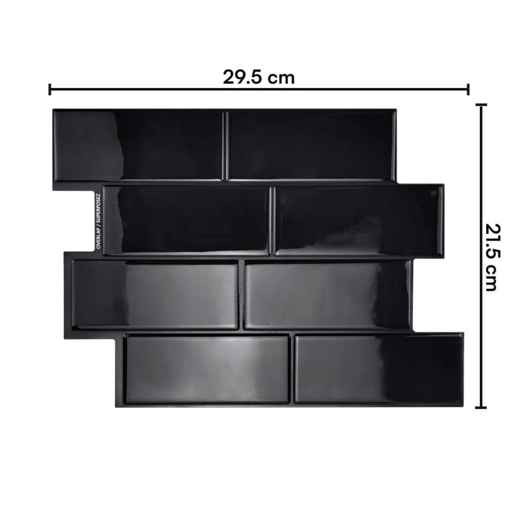 Azulejos adhesivos para cocina baño diseño ladrillo 10uds - Imagen 13