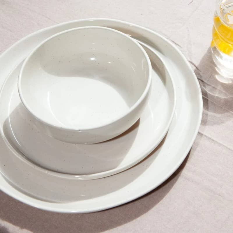 Plato principal pintitas cerámica