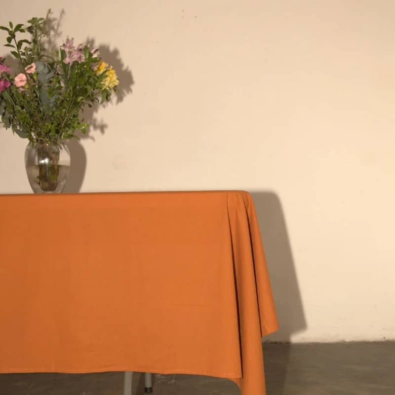 Mantel liso redondo algodón - Imagen 6