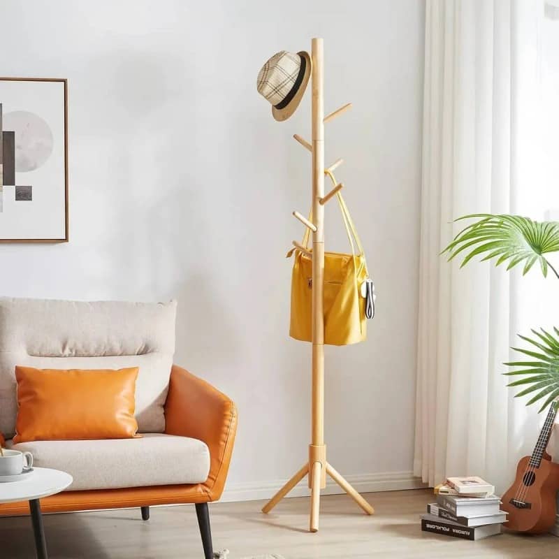 Perchero de pie madera bambú - Imagen 4