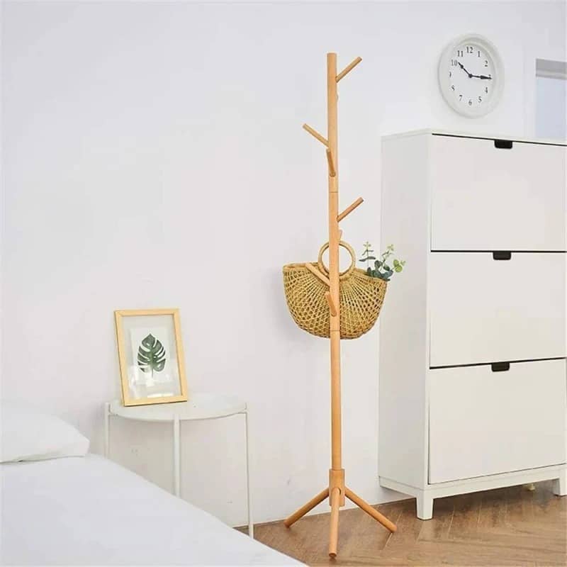 Perchero de pie madera bambú - Imagen 3