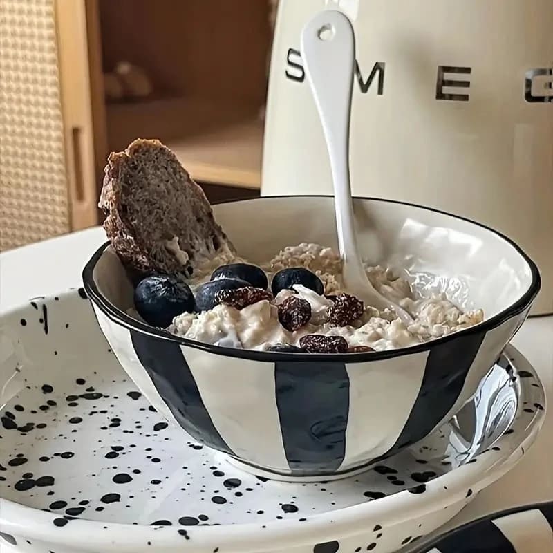 Bowl de cerámica rayas