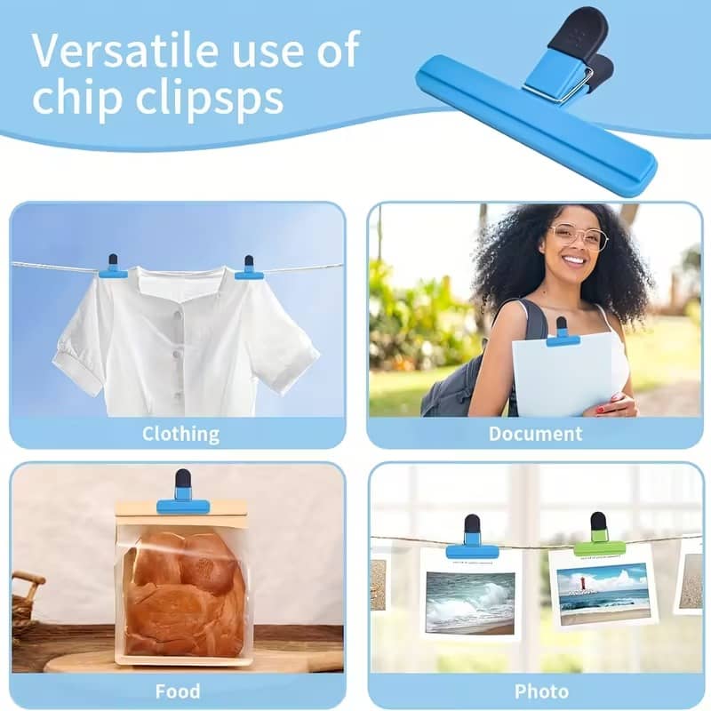 Set 3 clips pinzas para cerrar bolsas - Imagen 5