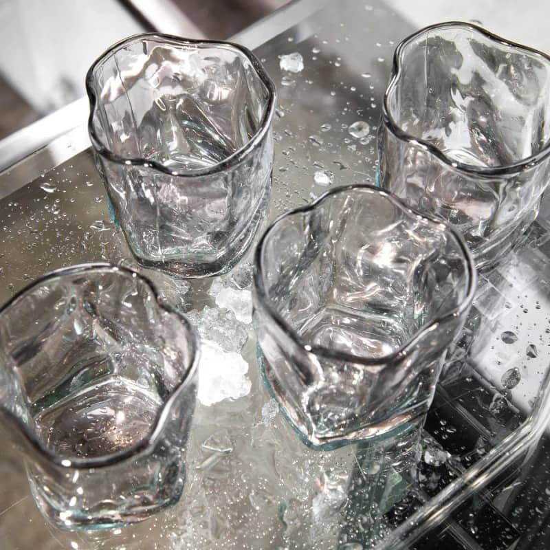 Vaso de vidrio irregular 180 ml - Imagen 6