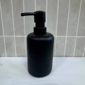 Dispensador accesorio para baño negro mate