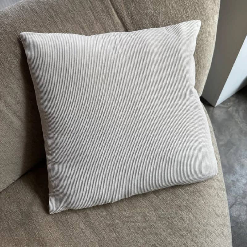 Funda de almohadón pana 45x45cm - beige