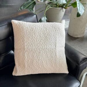 Funda de almohadón Sherpa 45x45cm - blanco