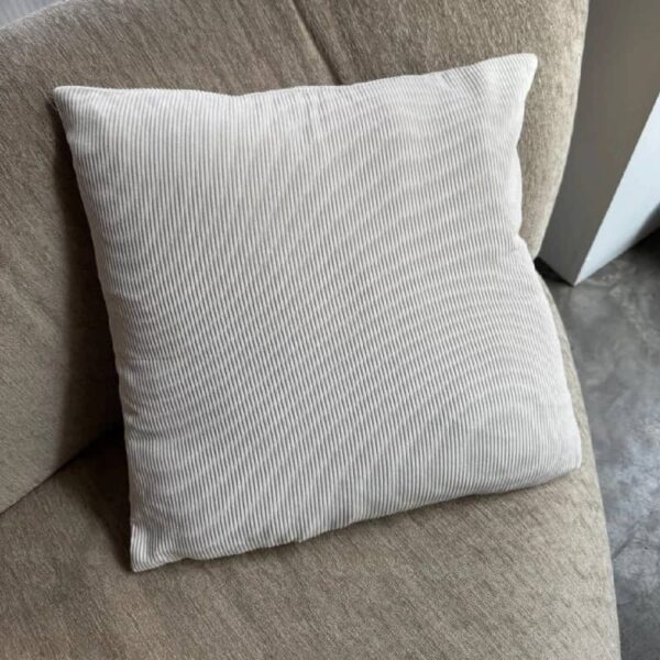 Funda de almohadón pana 45x45cm - beige