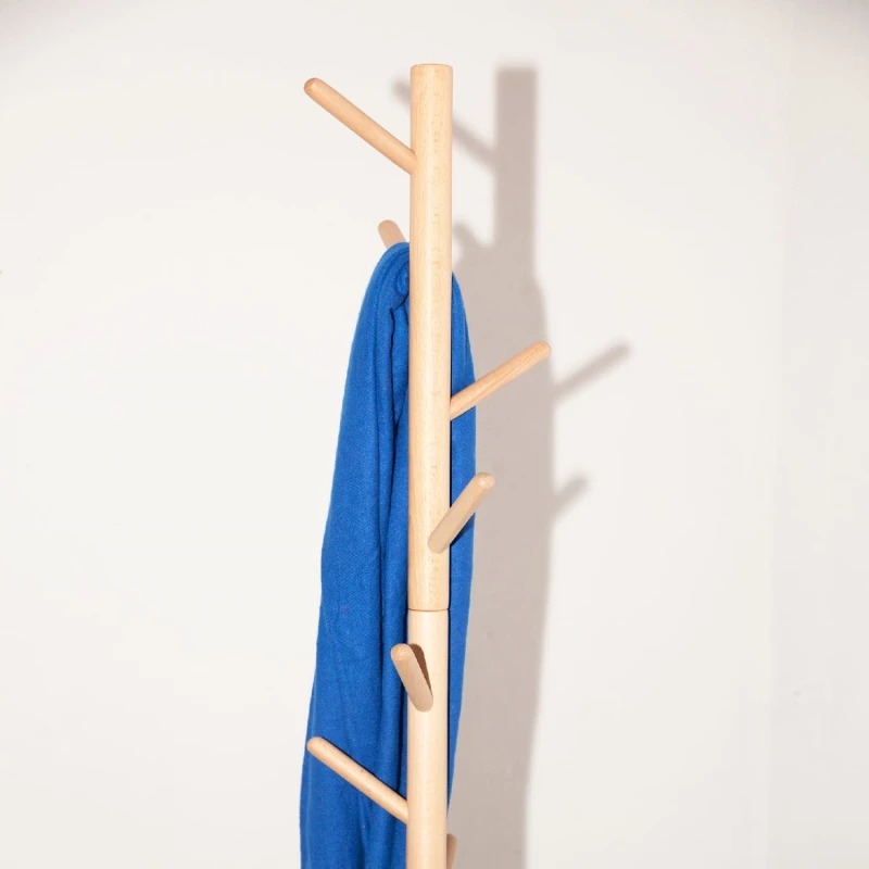 Perchero de pie madera bambú - Imagen 5