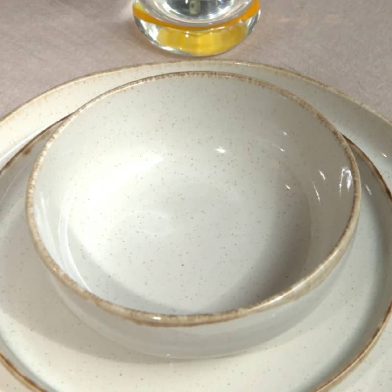 Plato bowl hondo rústico cerámica