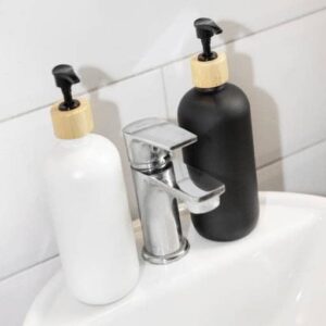 Set 2 dispensadores de jabón shampoo 400ml
