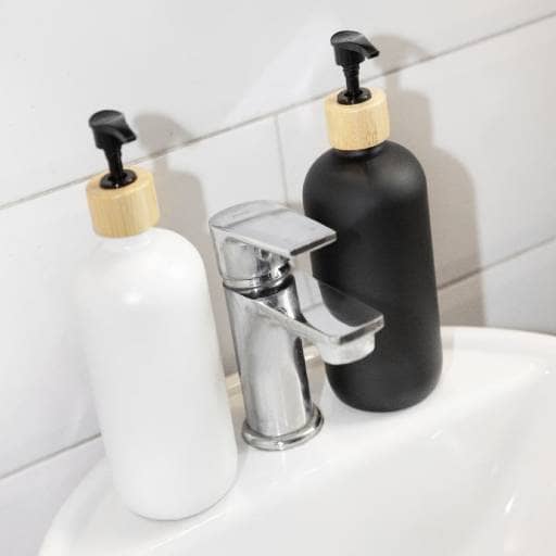 Set 2 dispensadores de jabón shampoo 400ml