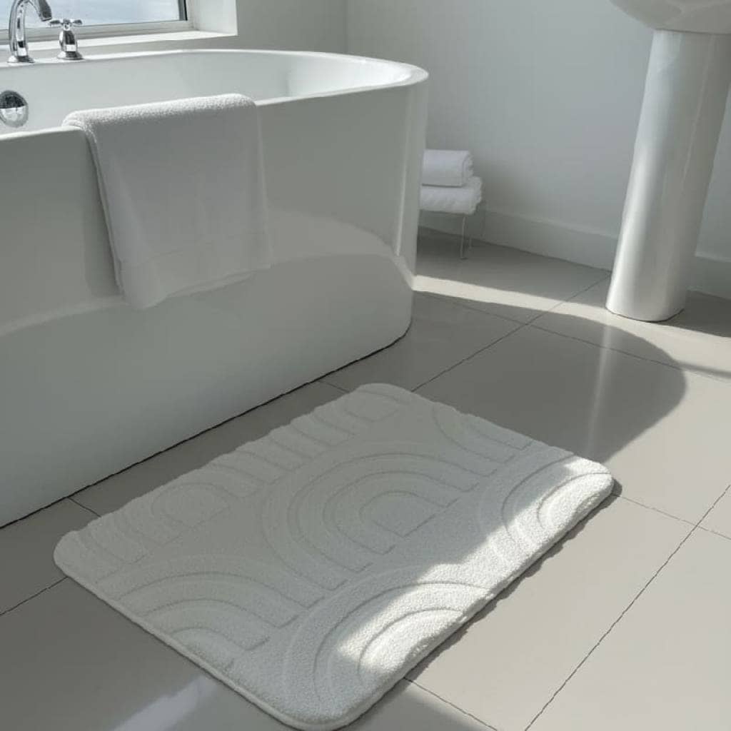 Alfombra de baño antideslizante semicirculos - Imagen 2
