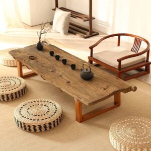 Puff almohadón de piso de ratán