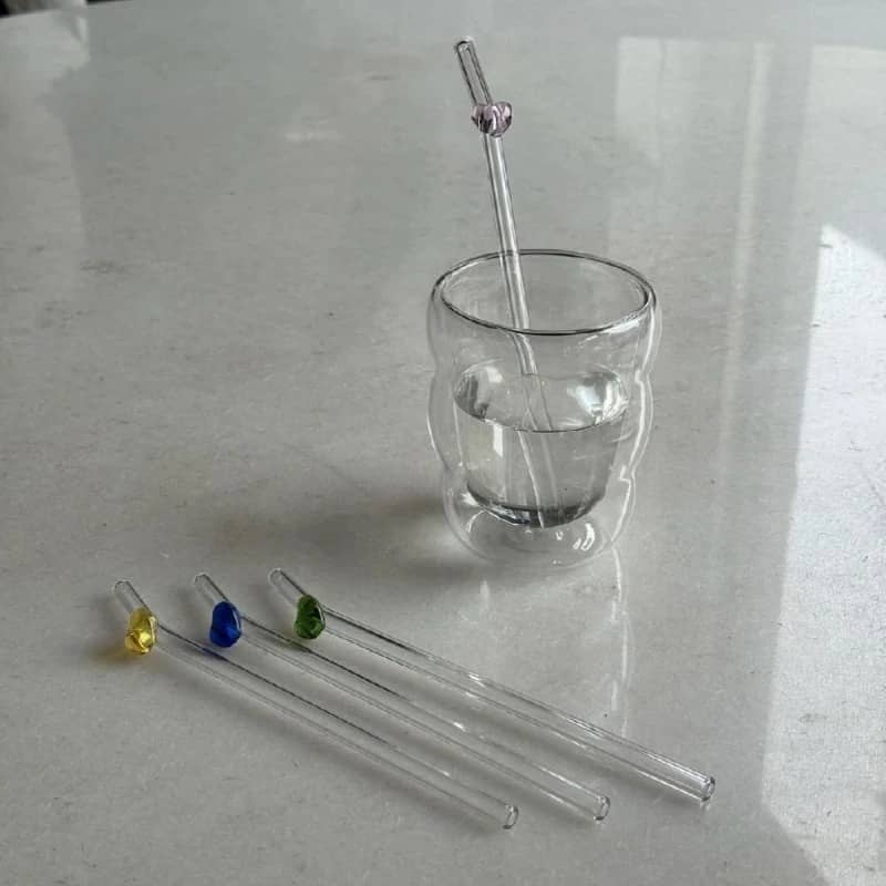 Set 4 pajitas sorbitos con diseños - Imagen 2