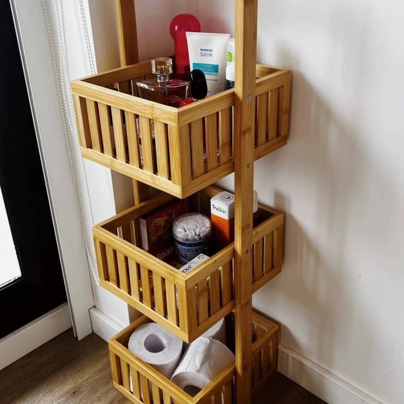 Organizador de 3 niveles madera bambú