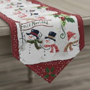 Caminero de mesa navidad 33x180cm