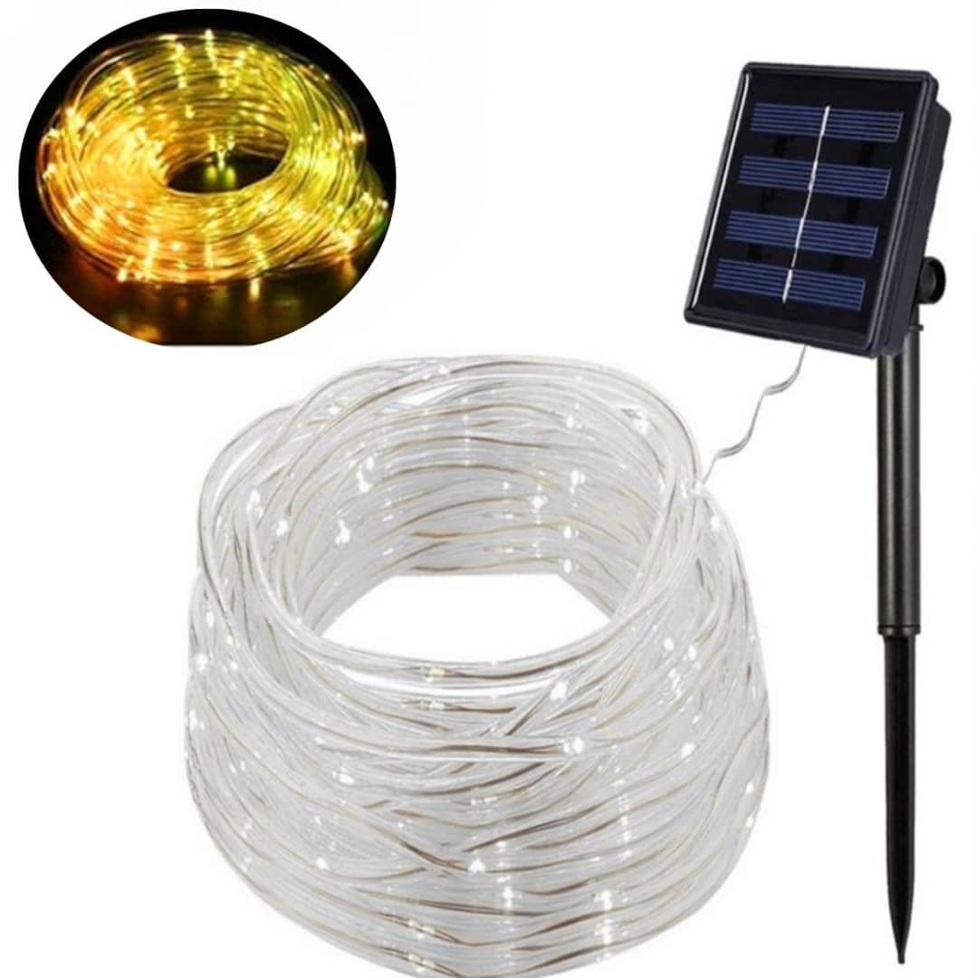 Manguera con luz de Navidad carga solar - Imagen 2