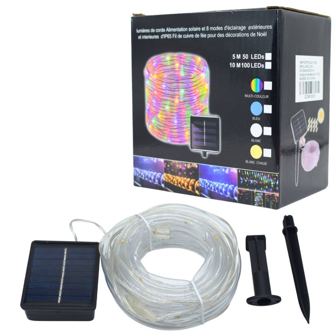 Manguera con luz de Navidad carga solar - Imagen 4