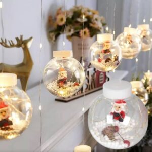 Cortina de luz multicolor con esferas 3 mts