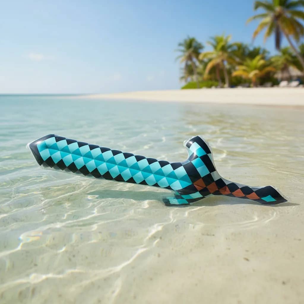 Espada De Diamante Minecraft Inflable De Playa - Imagen 3