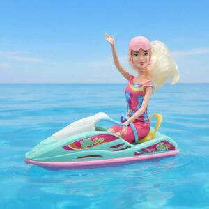 Muñeca Baby En Moto De Agua