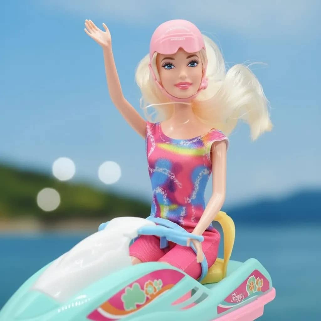 Muñeca Baby En Moto De Agua - Imagen 2