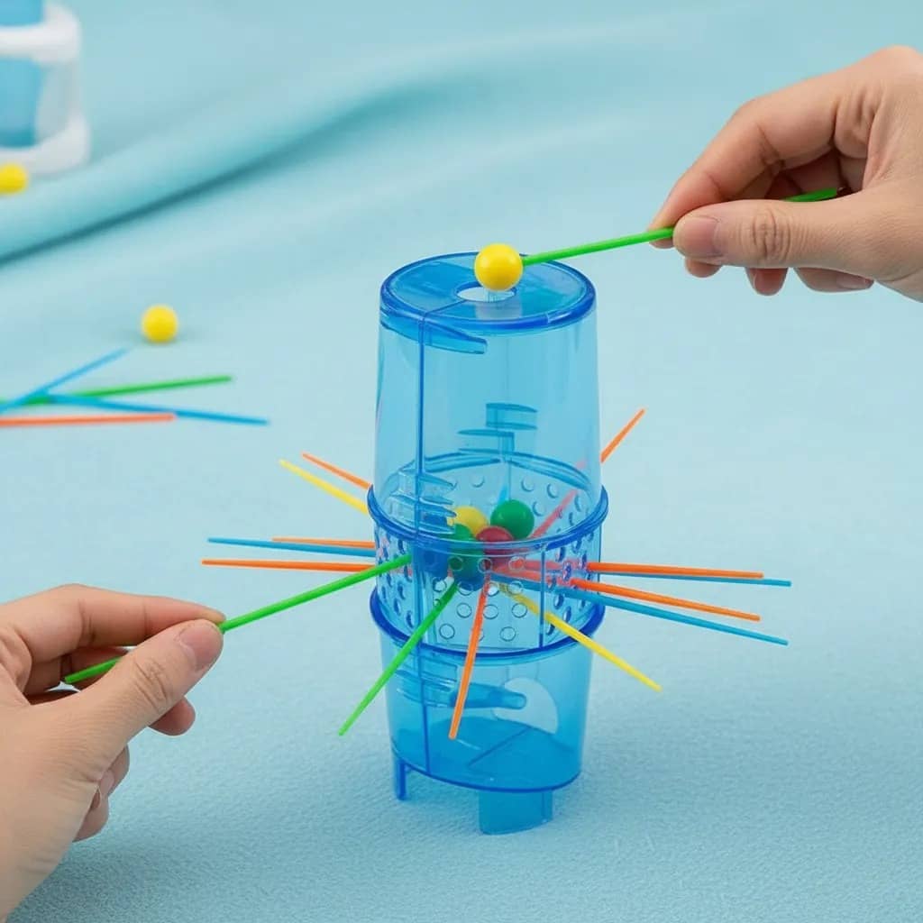 Juego de mesa «Asegúrate de que la pelota no caiga»