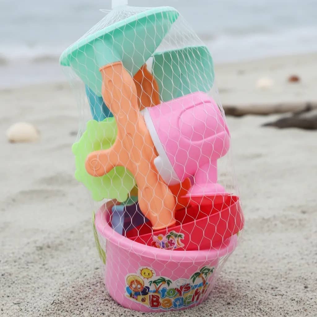 Set De Juguetes De Playa Con Molino + 8 Accesorios - Imagen 2