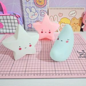 Lampara Veladora De Mesa Infantil Delicada Luna Nube Corazon