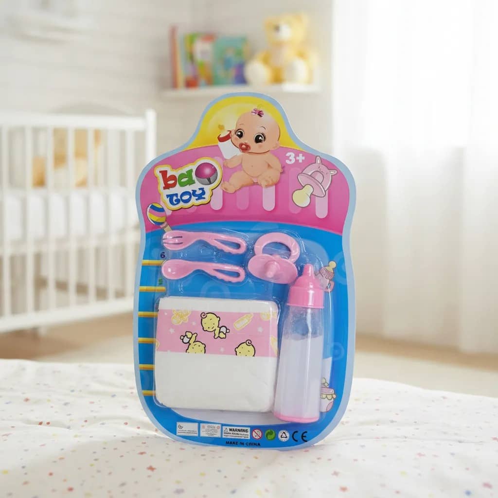 Set Mamadera Mágica Con Pañal Y Accesorios Juego Infantil