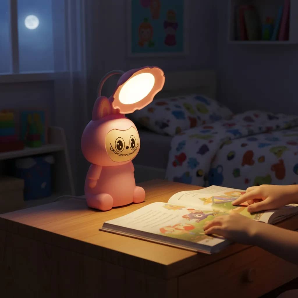 Lampara Veladora De Mesa Viral Labubu Inalambrica - Imagen 2