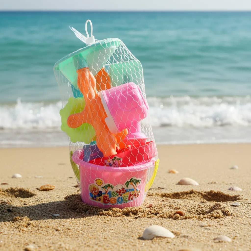 Set De Juguetes De Playa Con Molino + 8 Accesorios - Imagen 3