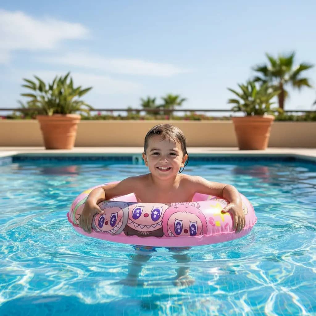 Inflable Flotador Aro Anillo de labubu 70cm