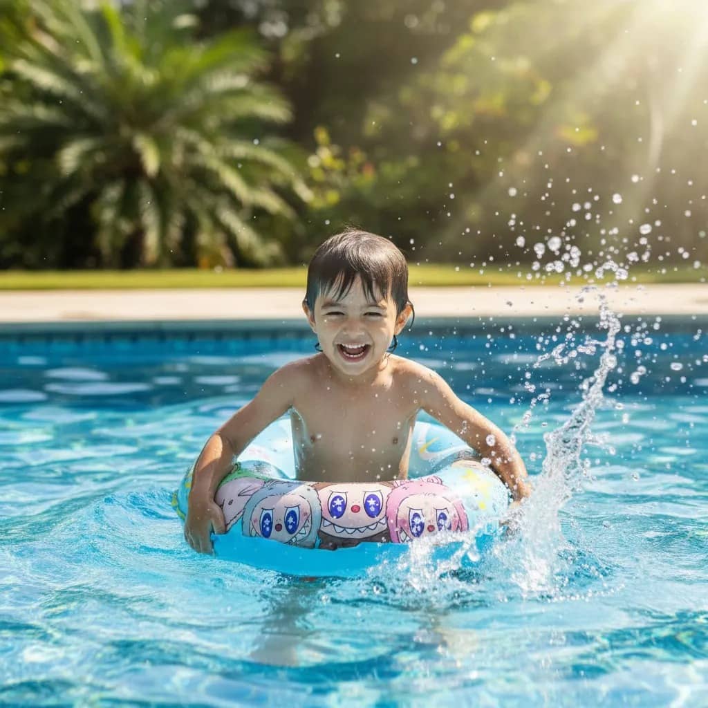 Inflable Flotador Aro Anillo de labubu 70cm - Imagen 3