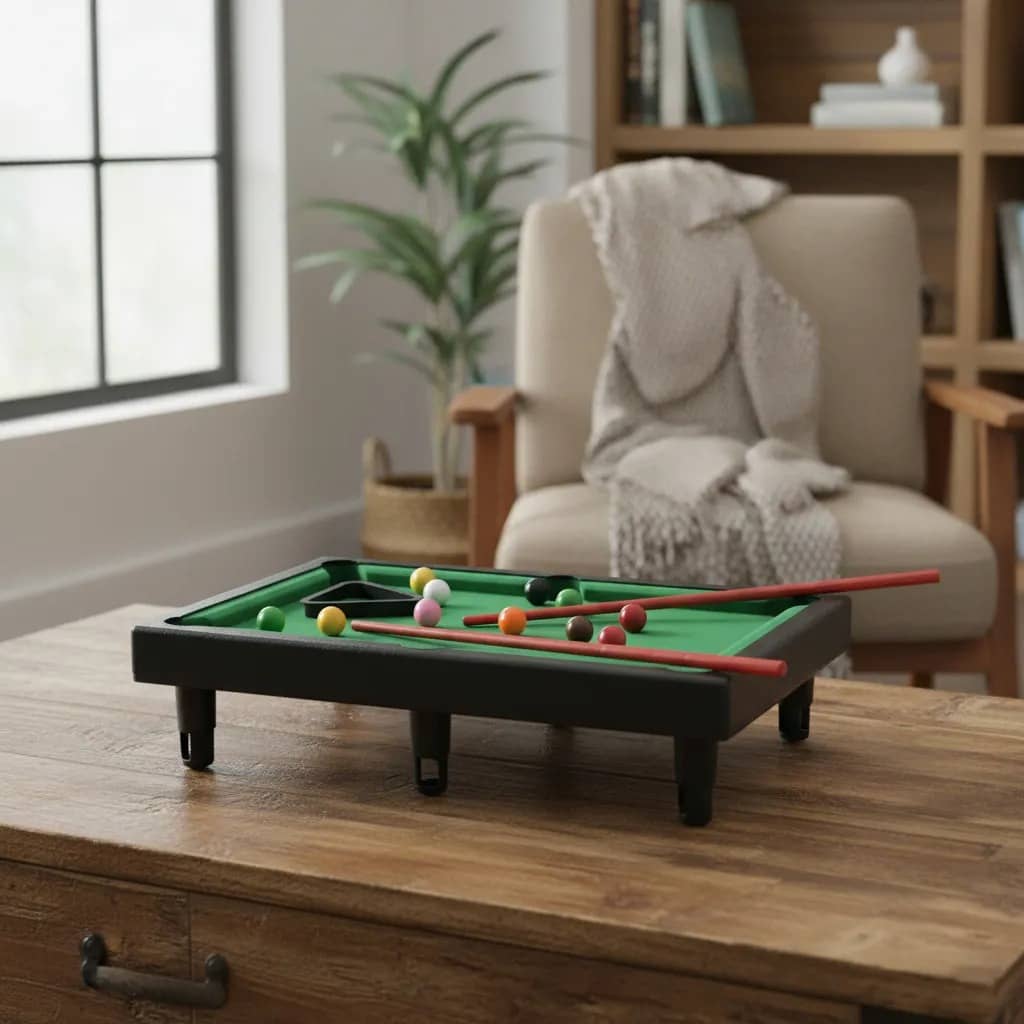 Juego Mesa De Pool Mini Billar De Mesa - Imagen 2