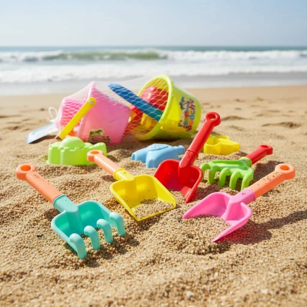 Set De Juguetes De Playa Con Molino + 8 Accesorios - Imagen 4