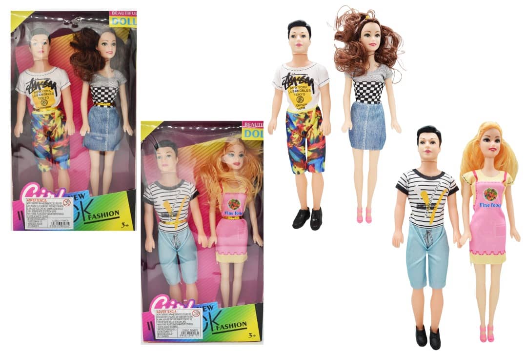 Pareja de muñecos Barbie y Ken - 28cm - Imagen 5