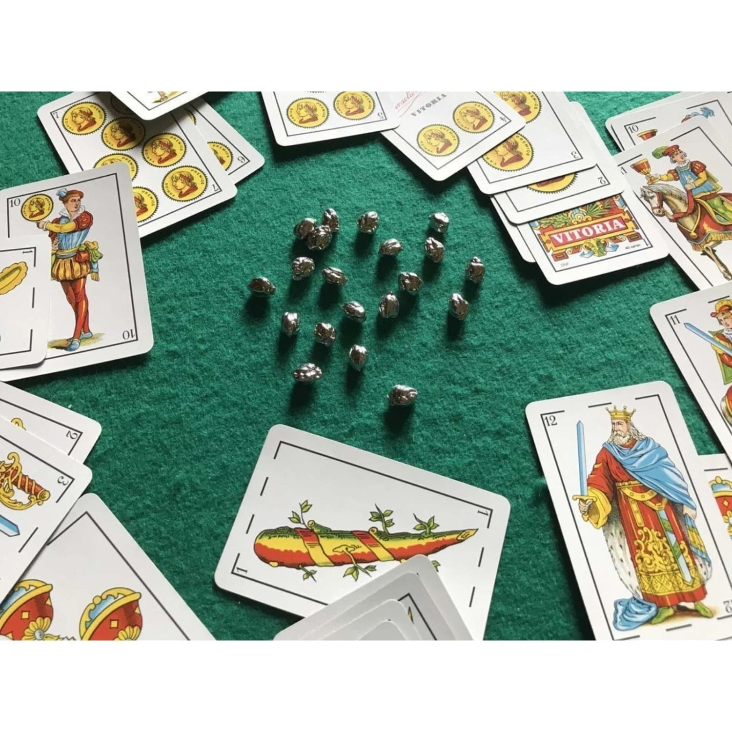Mazo 50 Cartas Tipo Español Naipes Baraja Juego Mesa