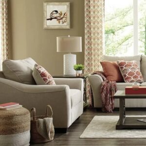 Puff almohadón de piso de yute Bicolor 40cm