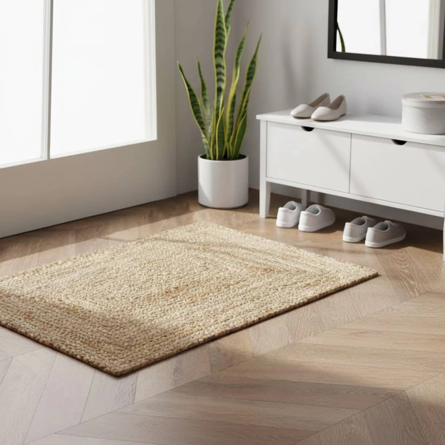 Alfombra Yute Natural - 60x90cm - Imagen 3