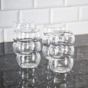 Vaso de vidrio burbujas 550ml