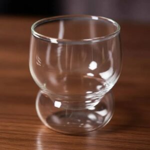 Vaso de vidrio con base ondulada 300ml