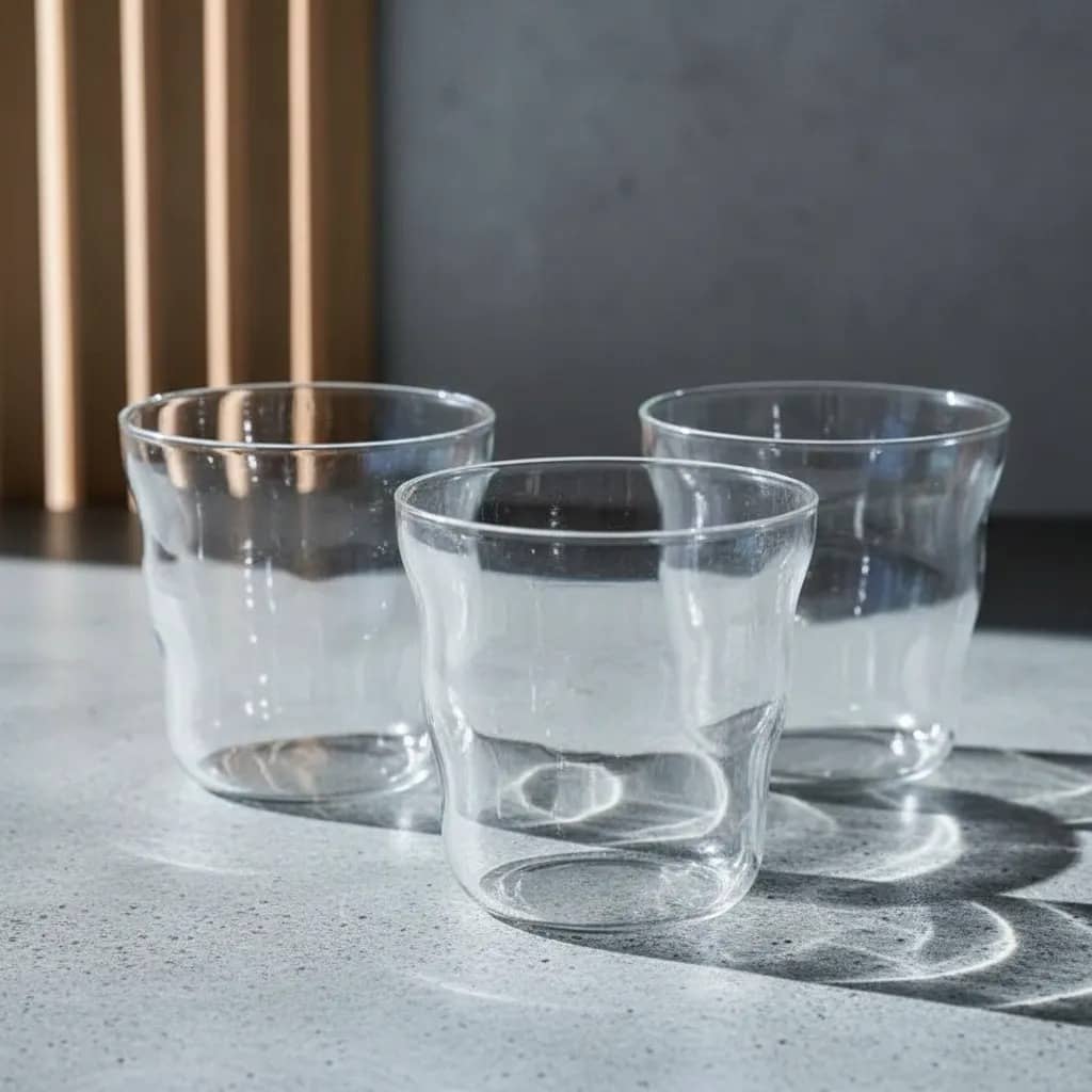 Vaso de vidrio minimal 370ml