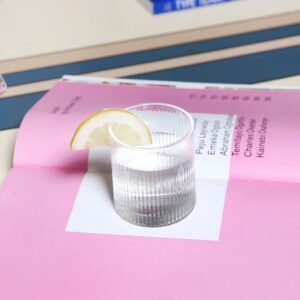 Vaso de vidrio acanalado vertical 300ml