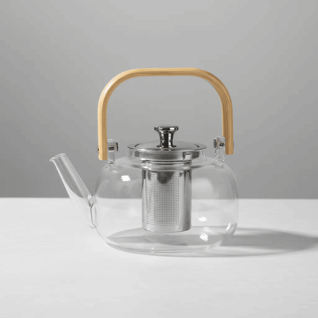 Tetera de vidrio con infusor 1000ml - Imagen 4