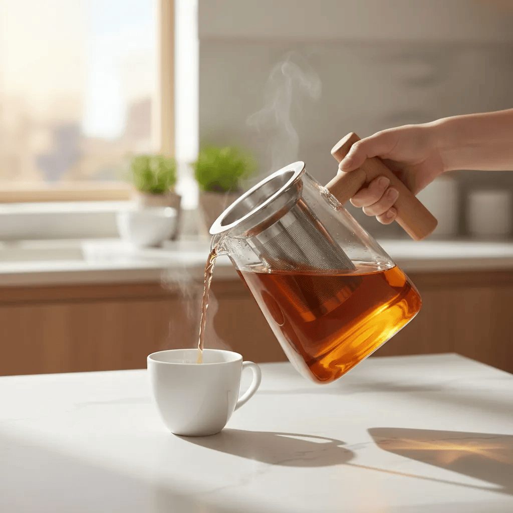 Tetera de vidrio con infusor 550ml