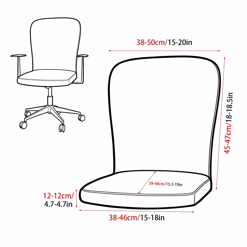 Funda cubre silla de escritorio - Imagen 5